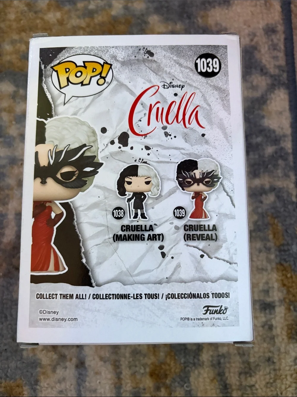 Funko Cruella (Reveal) Vinyl Figure - White Hair & Red Dress